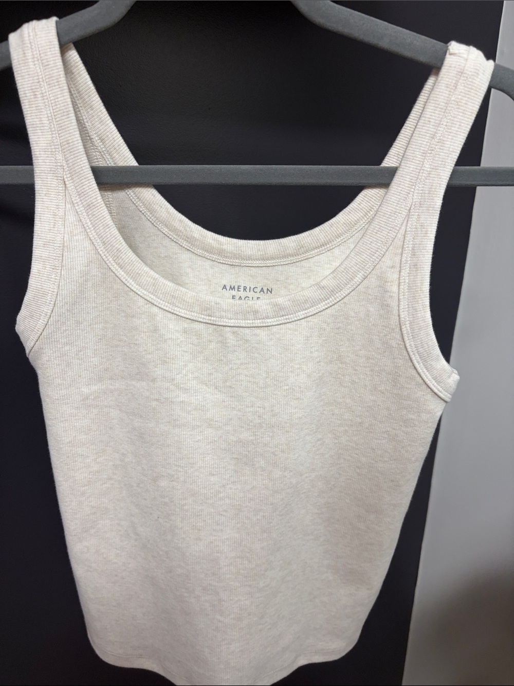 American Eagle Outfitters Cream Ribbed Scoop Tank!! NWT!!